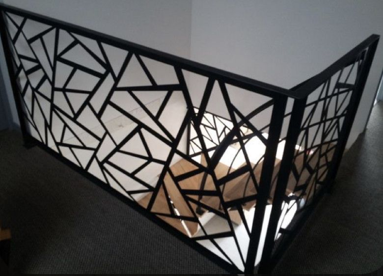 Balustrada terasa |metal| balcon scari | moderna interior | exterior |abstract simplu