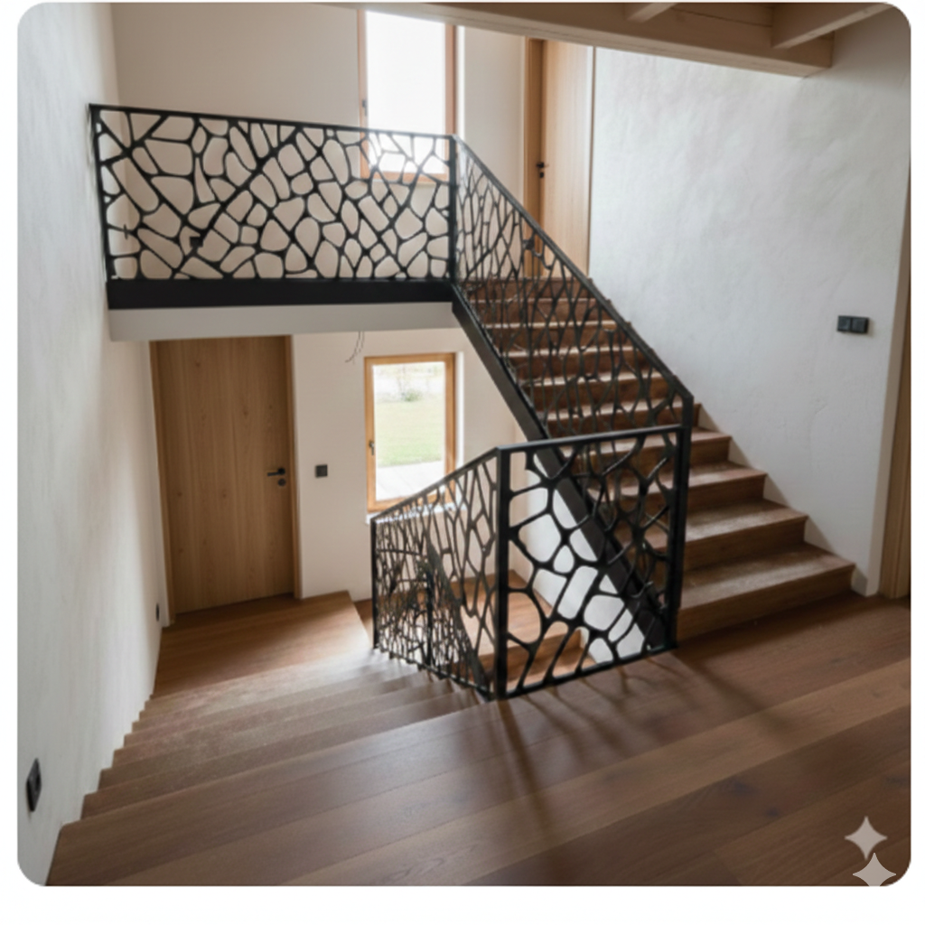 Balustrada terasa |metal| balcon scari | moderna interior | exterior | spider