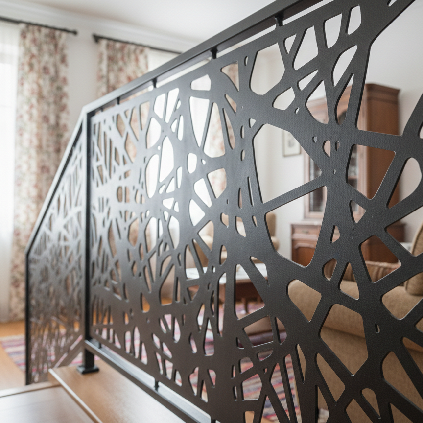 Balustrada terasa |metal| balcon scari | moderna interior | exterior | Spider m