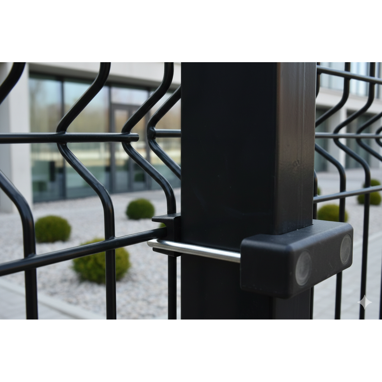 Stalp metalic gard | suport poarta | grosime 2mm | patrat