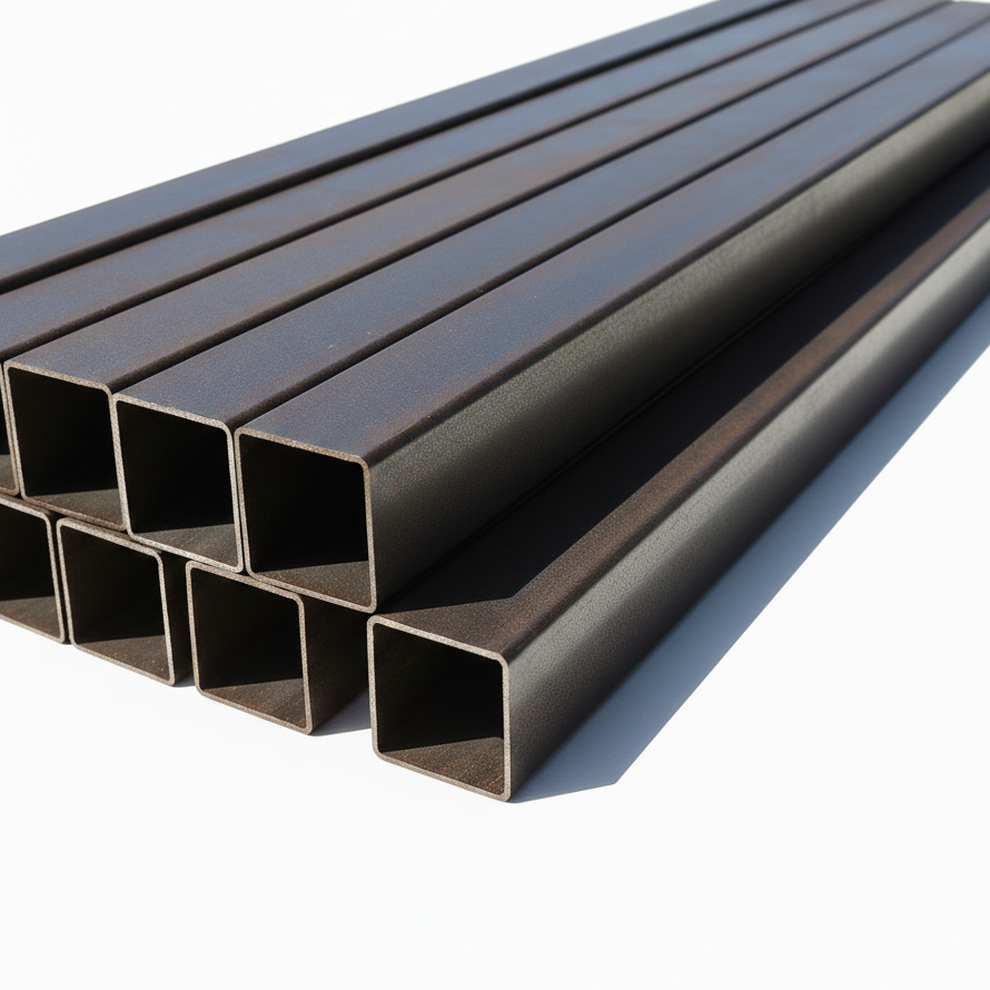 Stalp metalic gard | suport poarta | grosime 2mm | patrat