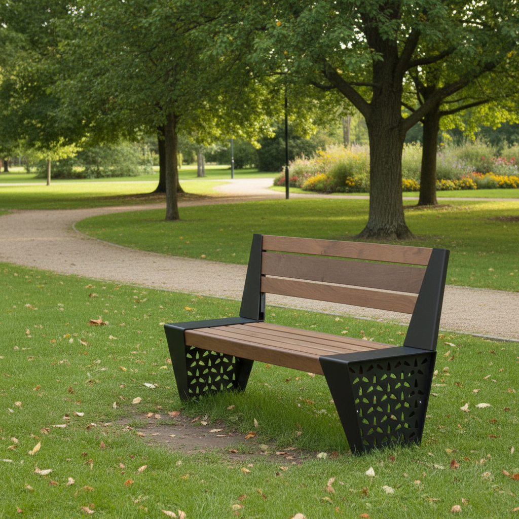 Banca stradala |gradina | parc| institutii | lemn | metal Ariana