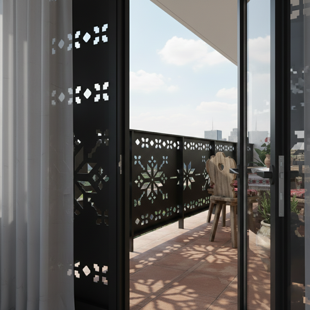 Balustrada terasa |metal| balcon scari | moderna interior | exterior Orizon