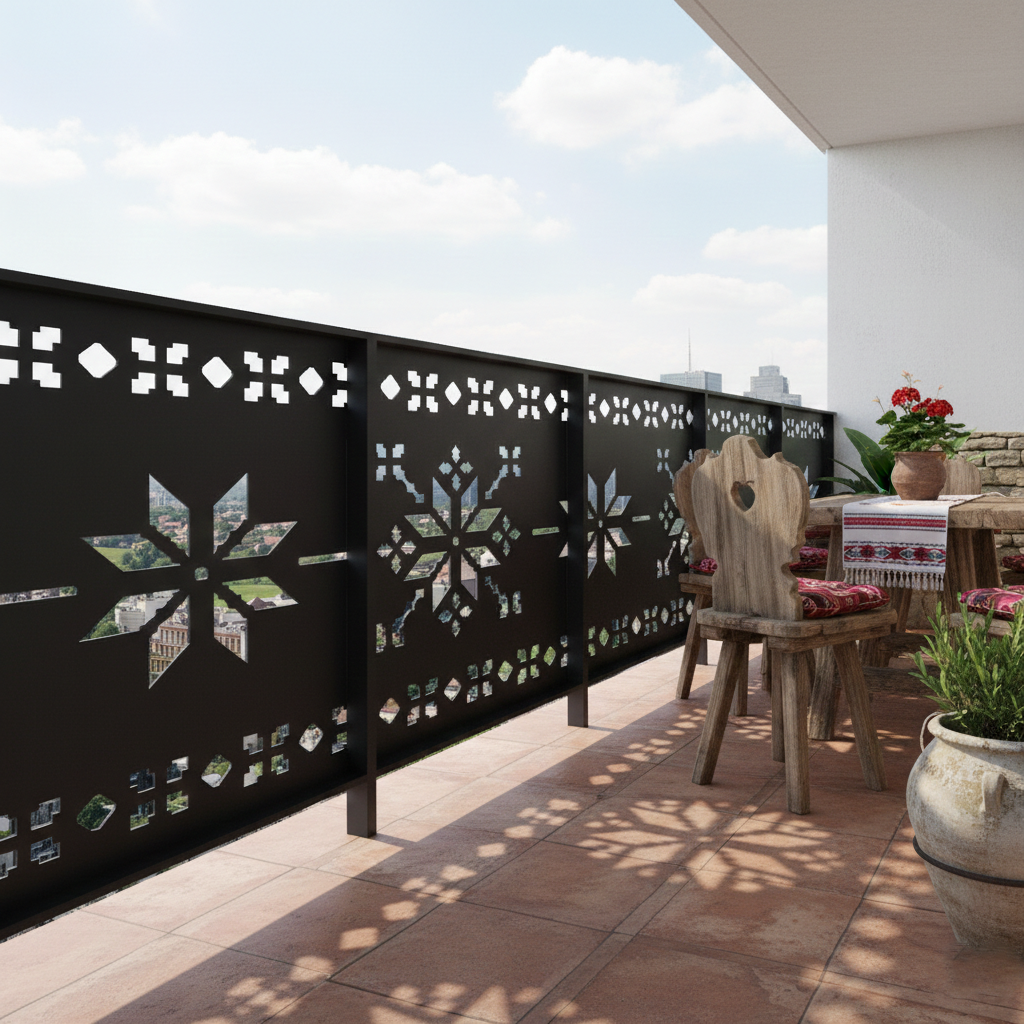 Balustrada terasa |metal| balcon scari | moderna interior | exterior Orizon