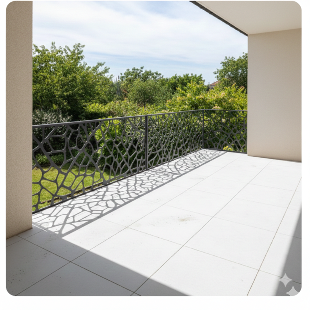 Balustrada terasa |metal| balcon scari | moderna interior | exterior | spider