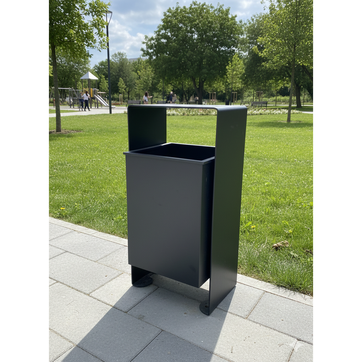 Cos Gunoi Metalic Stradal Metal | 100x60 cm |Institutii|Gradini| Parcuri