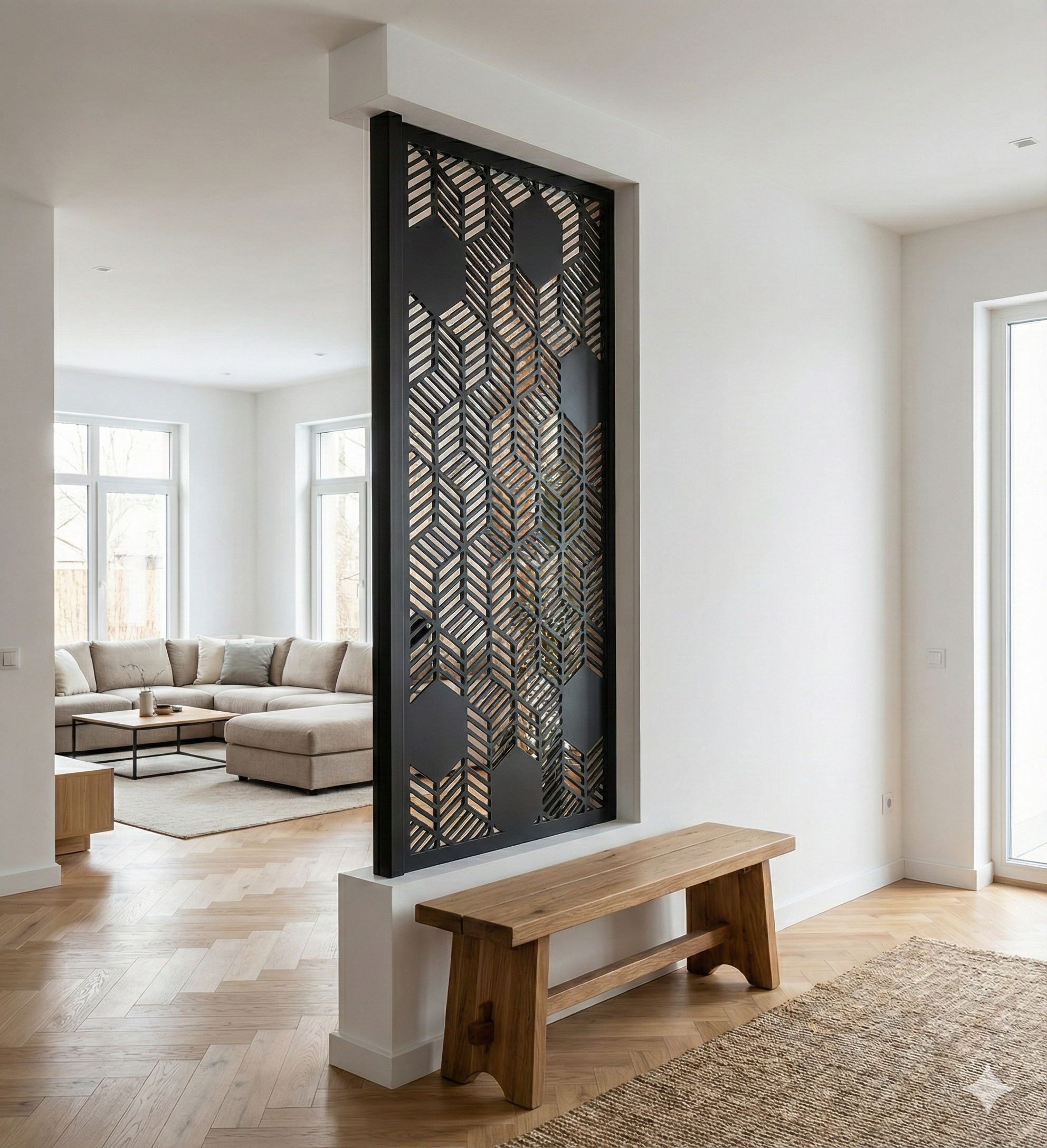 Panou Metalic Interior | Exterior Debitat Laser | Personalizabil 1x2m  | Valex