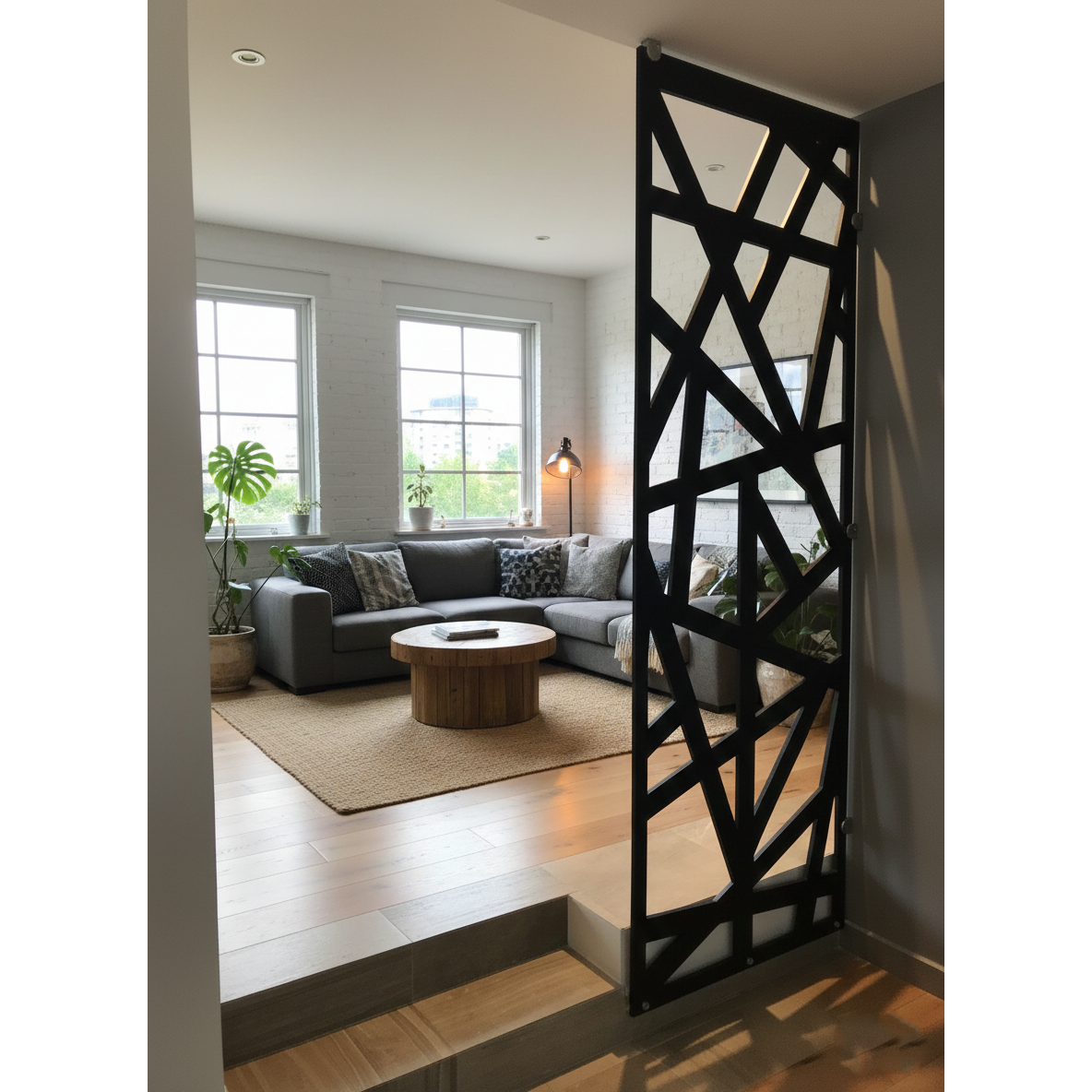 Panou Metalic Interior | Exterior Debitat Laser | Personalizabil 1x2m  | Linea