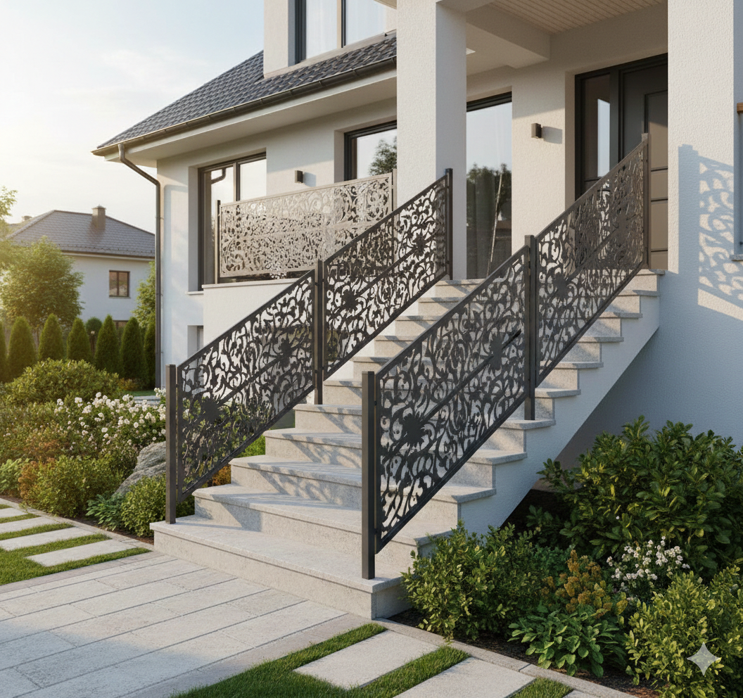 Balustrada terasa |metal| balcon scari | moderna interior | exterior Tia