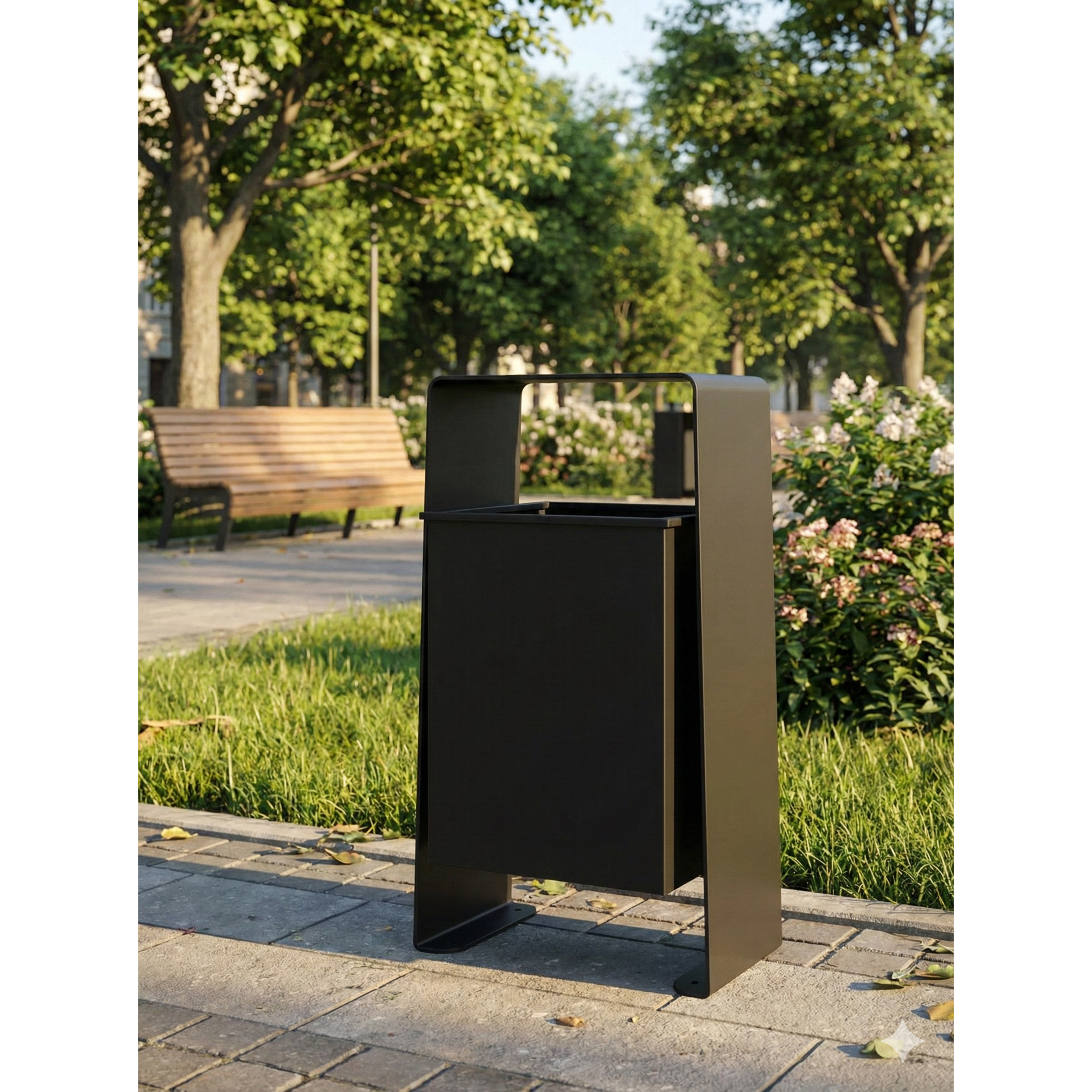 Cos Gunoi Metalic Stradal Metal | 100x60 cm |Institutii|Gradini| Parcuri