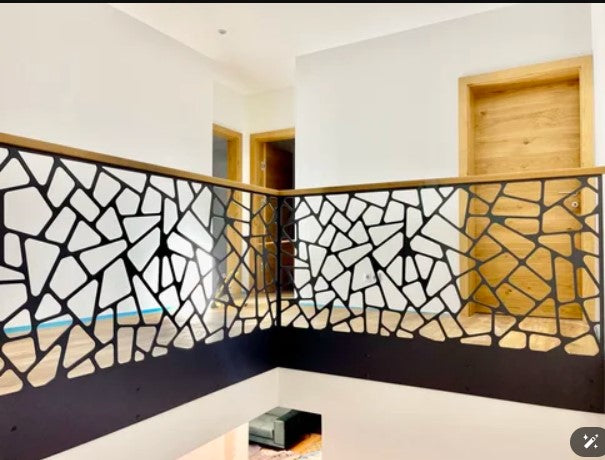 Balustrada terasa |metal| lemn| balcon scari | moderna interior |abstract