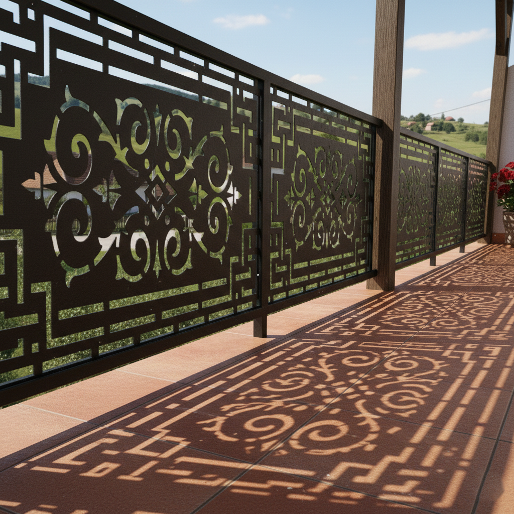 Balustrada terasa |metal| balcon scari | moderna interior | exterior Koro