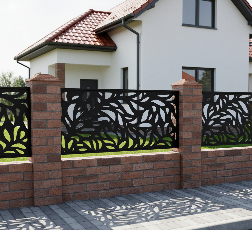Panou de Gard Metalic debitat Laser cu modele, Piticu