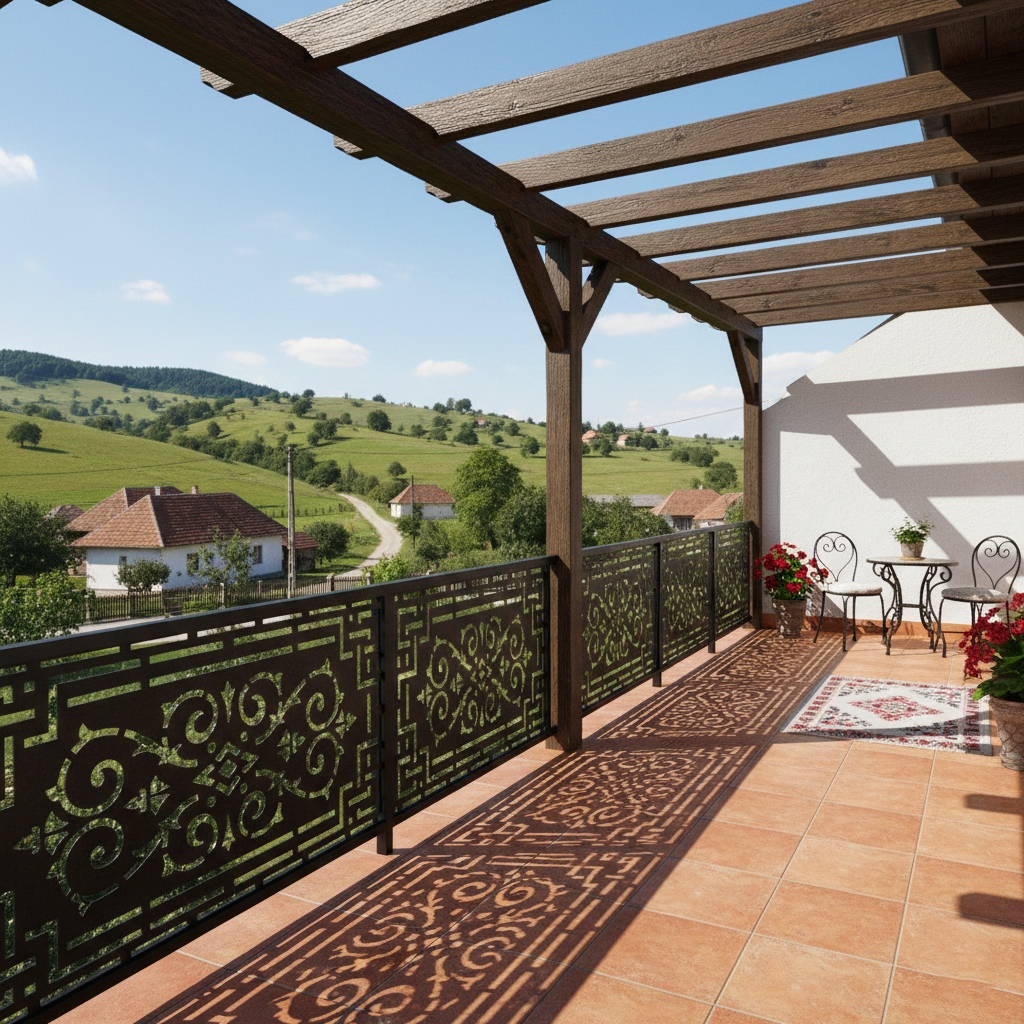 Balustrada terasa |metal| balcon scari | moderna interior | exterior Koro