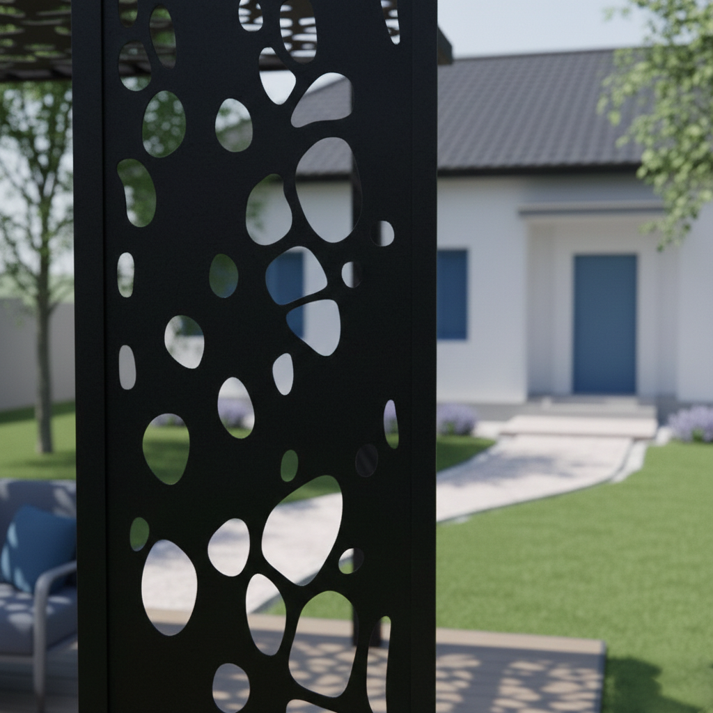 Pergola metalica |foisor|structura metal pavilion de gradina |panouri debitate cnc