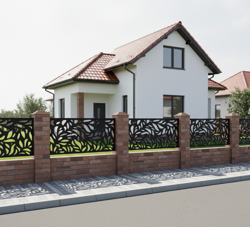 Panou de Gard Metalic debitat Laser cu modele, Piticu
