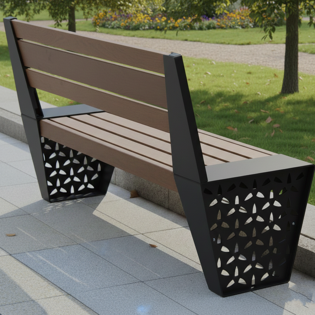 Banca stradala |gradina | parc| institutii | lemn | metal Ariana