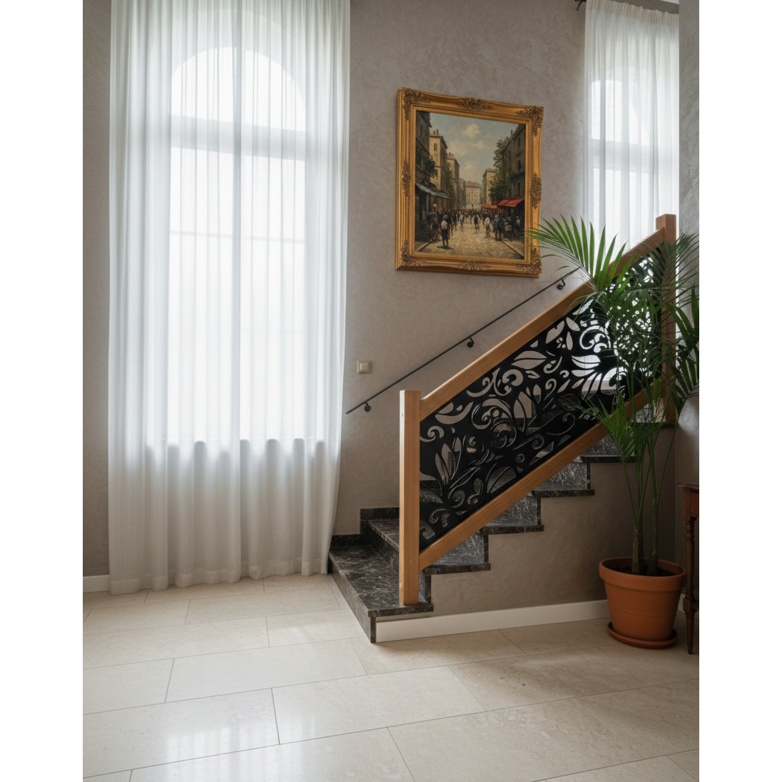 Balustrada terasa |metal| balcon scari | moderna interior | exterior | summer