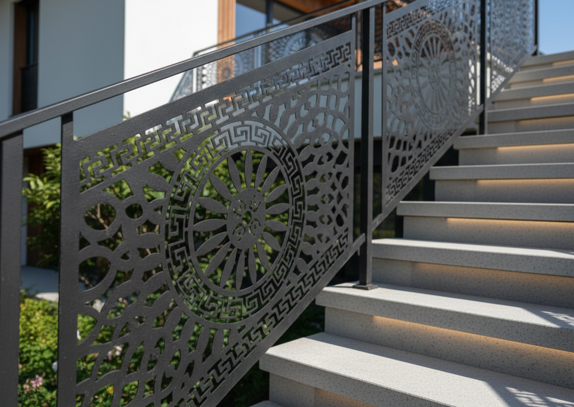 Balustrada terasa |metal| balcon scari | moderna interior | exterior Zura