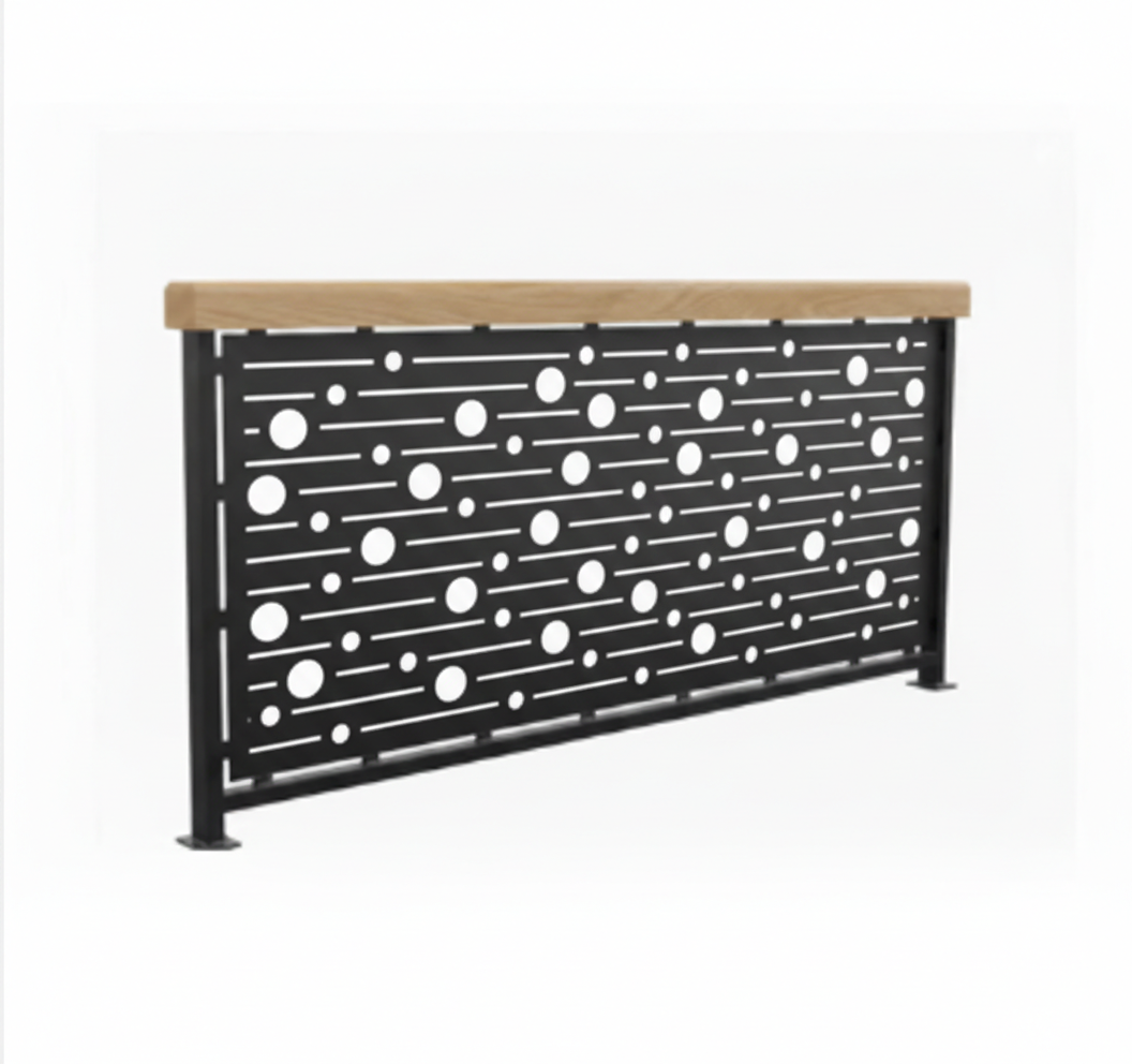 Balustrada terasa |metal| lemn| balcon scari | moderna interior | exterior Verto
