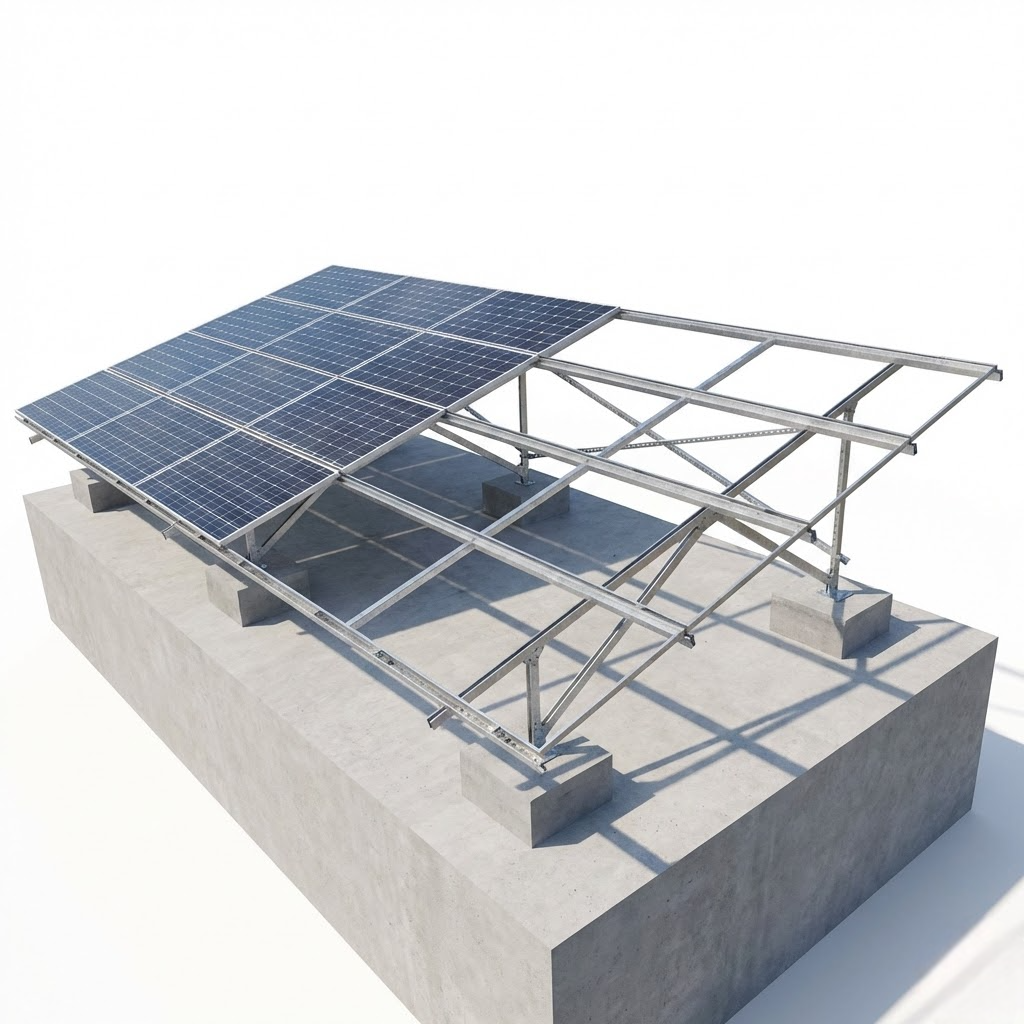 Structura panouri fotovoltaice| schelet metalic| panouri solare | Optim