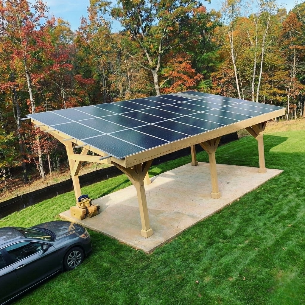 Structura panouri fotovoltaice| schelet de lemn | panouri solare | Prime