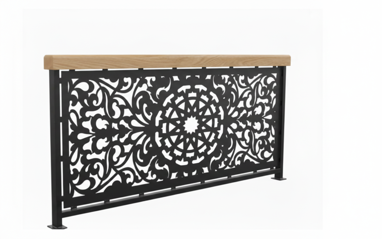 Balustrada terasa |metal | lemn | balcon scari | moderna interior | exterior Velis